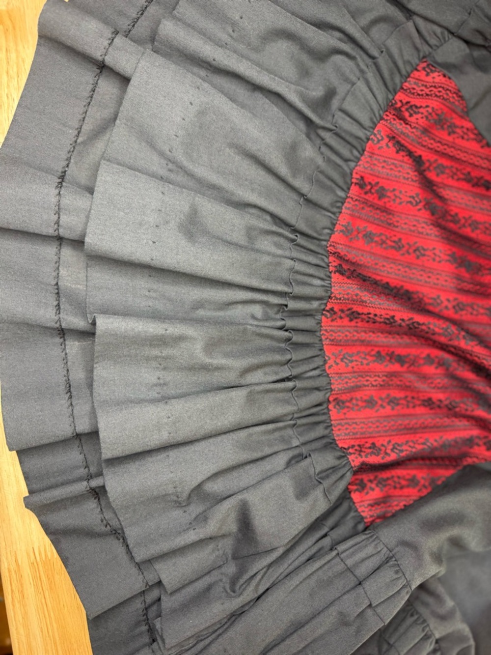 Vintage Rockmount Ranch Wear Ruffle Skirt Western Steampunk Square Dance USA